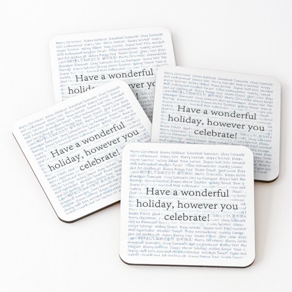 Item preview, Happy Holidays said many ways designed and sold by valeriewalter.