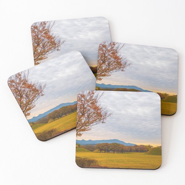 Item preview, Sunset of Inwang-dong ancient tomb complex at autumn in Gyeongju designed and sold by class01.