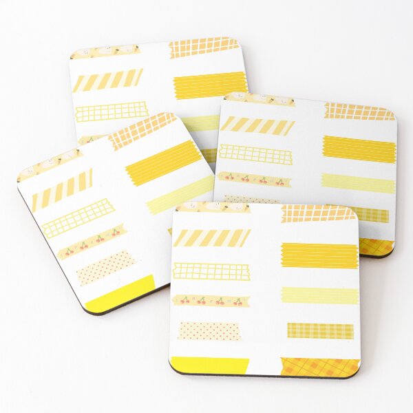Item preview, Yellow Washi Tape Look Set Of Yellow designed and sold by Rainbows Rock.