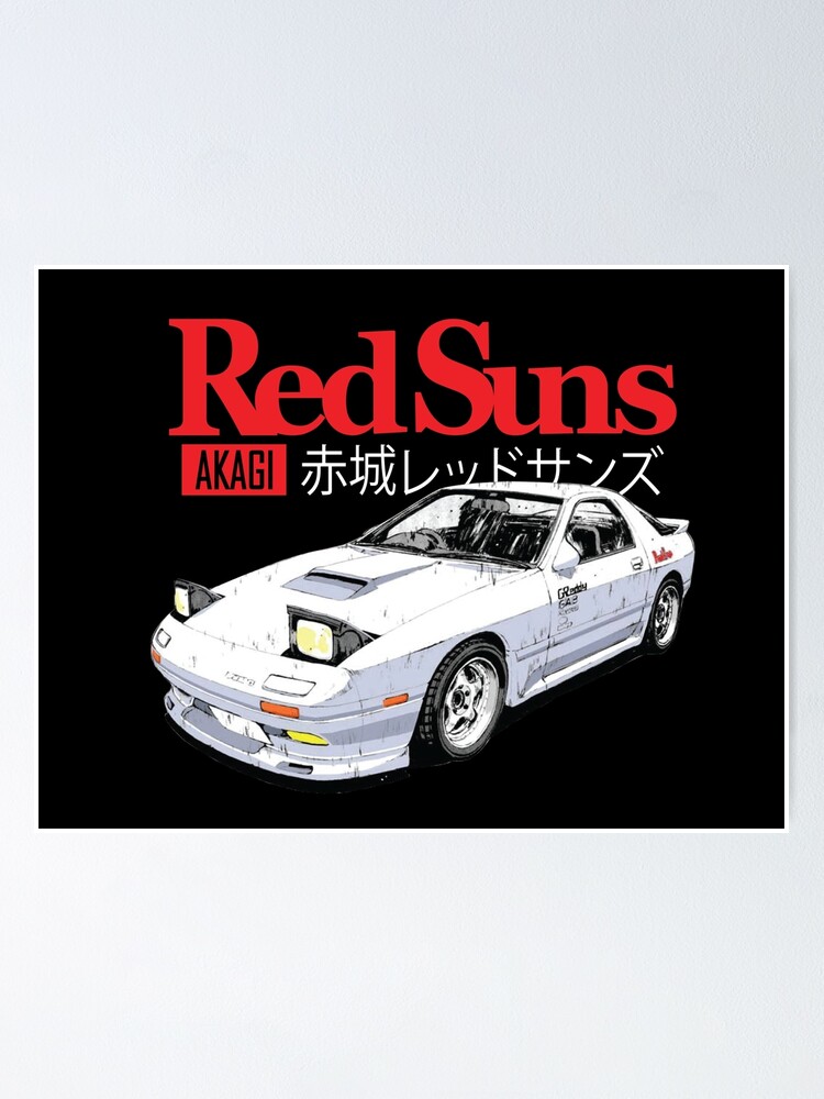 Akagi Redsuns Ryosuke Takahashi Initial D | Poster