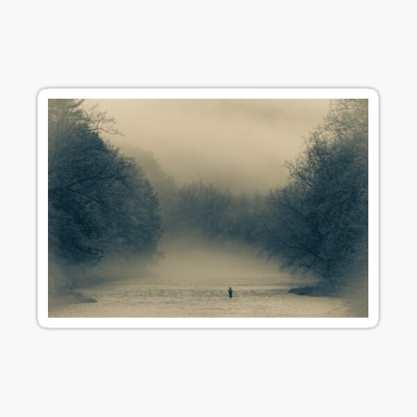 Vista previa del artículo con la obra «Pescador en la niebla», diseñado y vendido por KC-IM.