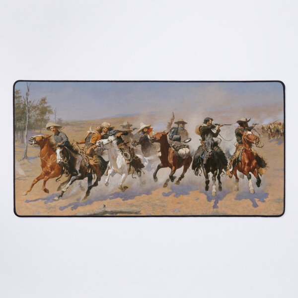 Aperçu de l'œuvre Un tiret pour le bois - Frédéric Remington créée et vendue par maryedenoa.