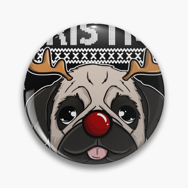 Item preview, Dog Pug Christmas Reindeer Ugly Christmas Sweater designed and sold by Frontoni.