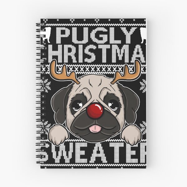 Item preview, Dog Pug Christmas Reindeer Ugly Christmas Sweater designed and sold by Frontoni.