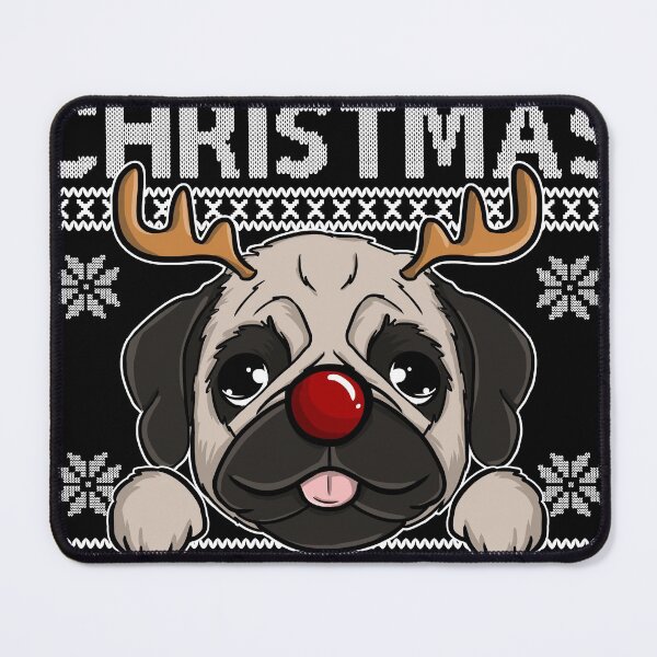 Item preview, Dog Pug Christmas Reindeer Ugly Christmas Sweater designed and sold by Frontoni.