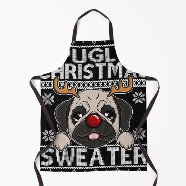 Item preview, Dog Pug Christmas Reindeer Ugly Christmas Sweater designed and sold by Frontoni.