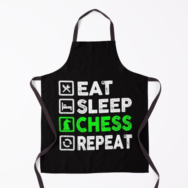 Item preview, eat sleep chess repeat designed and sold by Majesticoo.