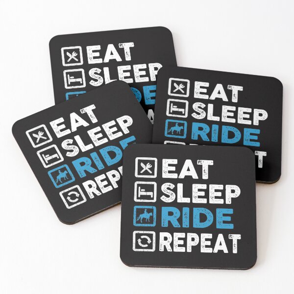 Item preview, eat sleep ride repeat designed and sold by Majesticoo.