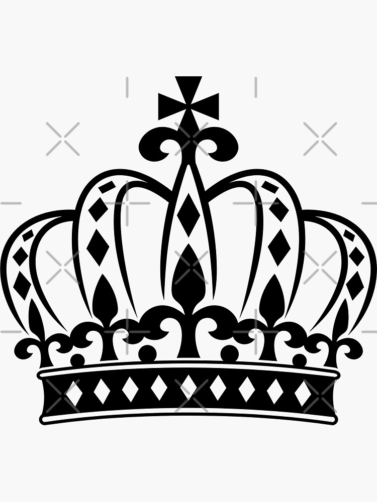 Crown - graphic crown for the royalty - king or queen - in your life  Sticker for Sale by janicerafael
