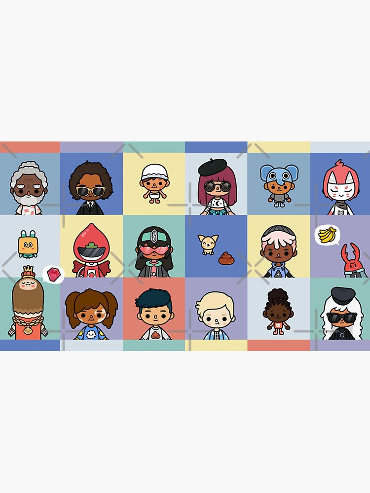 toca boca pack Sticker for Sale by Pocapoㅤ