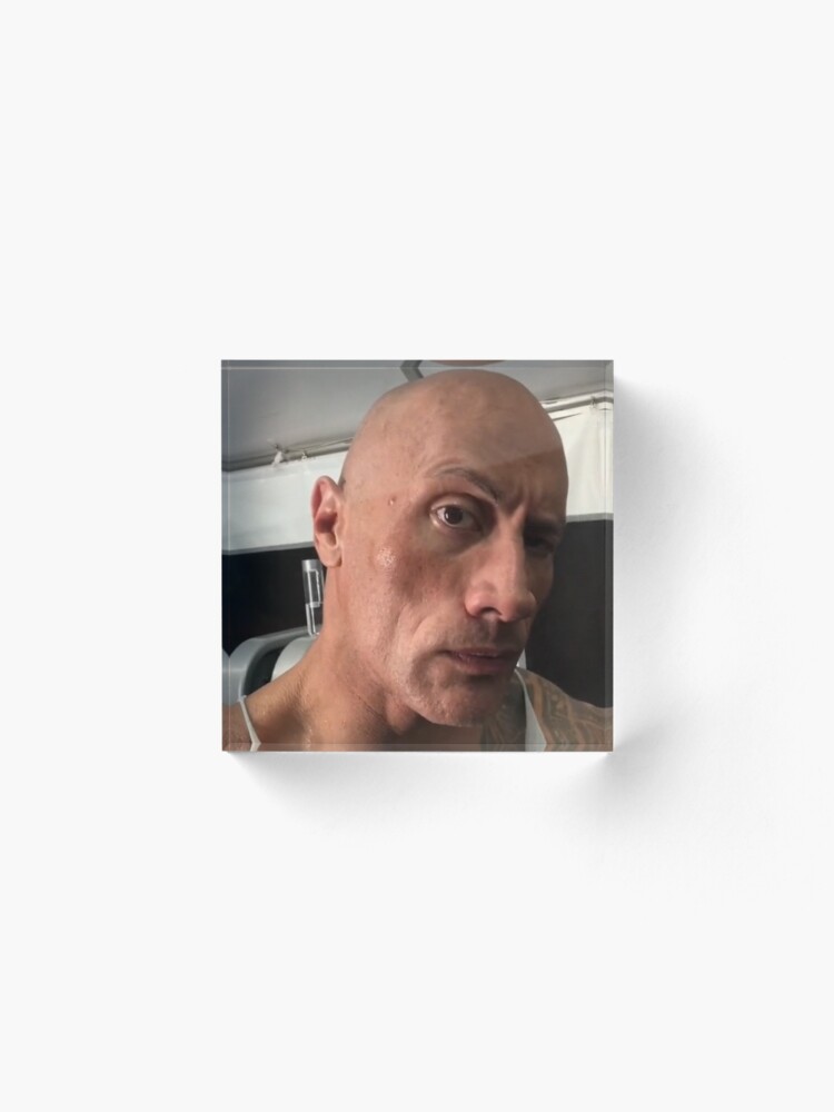 The rock eyebrow meme Mouse Pad for Sale by kamilesz