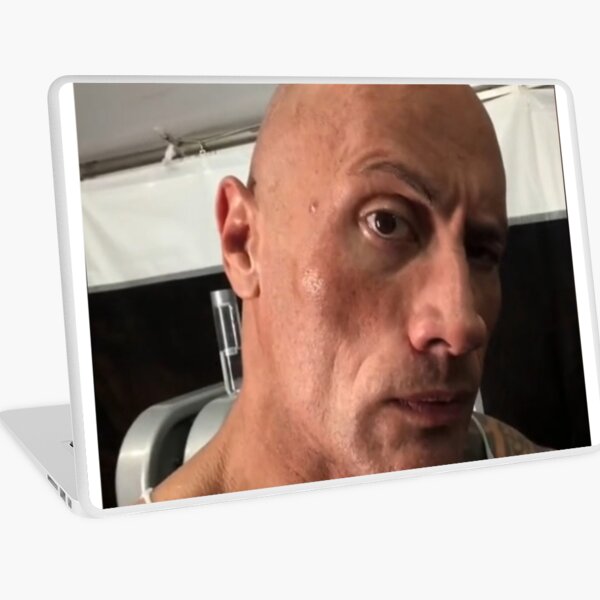 The rock eyebrow meme Acrylic Block for Sale by kamilesz