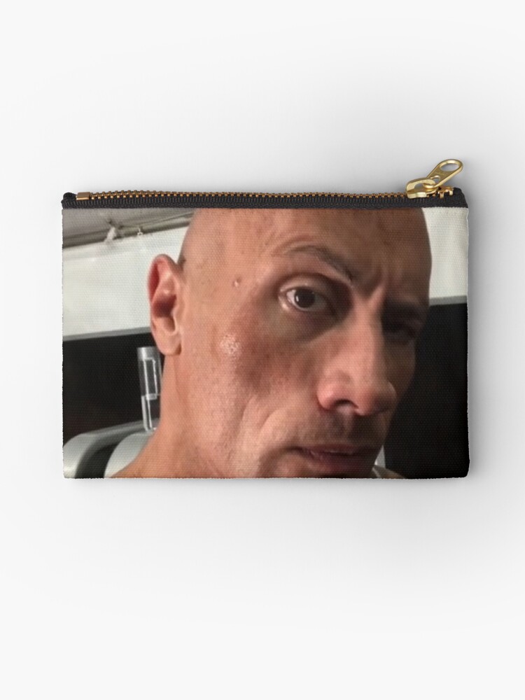 The rock eyebrow meme Acrylic Block for Sale by kamilesz