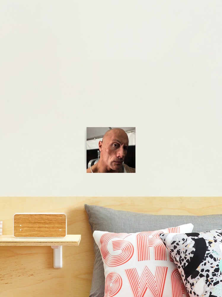 The rock eyebrow meme Mouse Pad for Sale by kamilesz