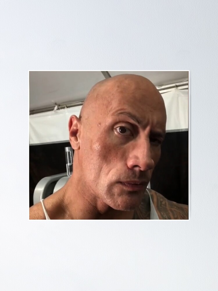 The rock eyebrow meme | Poster