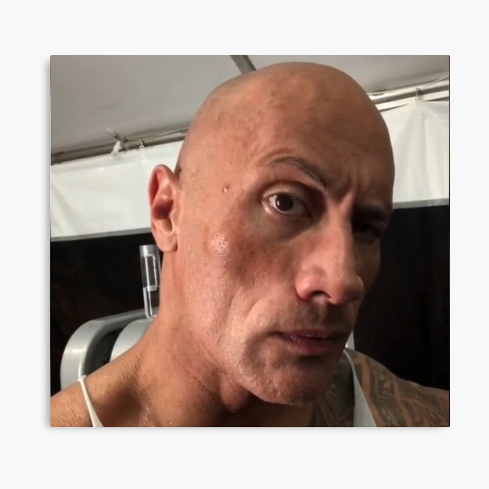 The rock eyebrow meme | Greeting Card