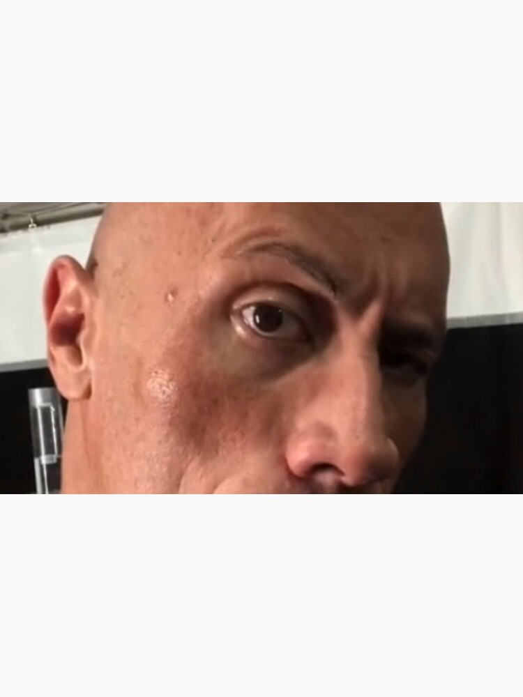 The Rock Eyebrow meme pumpkin face | Poster