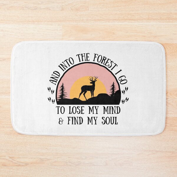 Item preview, And into the forest I go to lose my mind and find my soul, John Muir quote about life, sunset print designed and sold by Auntieck.