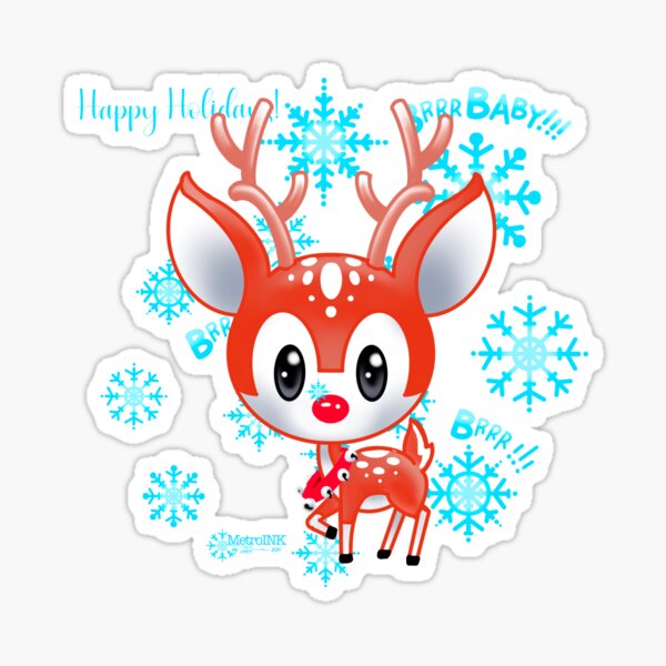 Item preview, Reindeer Brrr!!! Baby designed and sold by MetroInk.