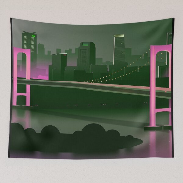 Item preview, Shining Pink Neon Bridge designed and sold by NexusArts.