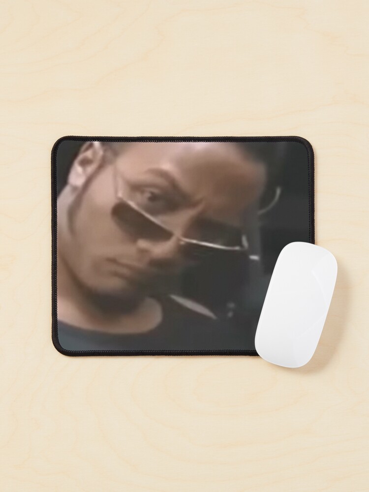 the rock sunglasses eyebrow meme Mouse Pad for Sale by kamilesz