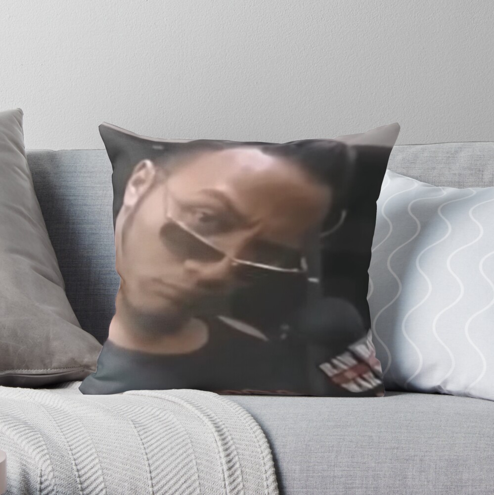 The Rock Eyebrow Raise Face Meme Throw Pillow Christmas Cushion