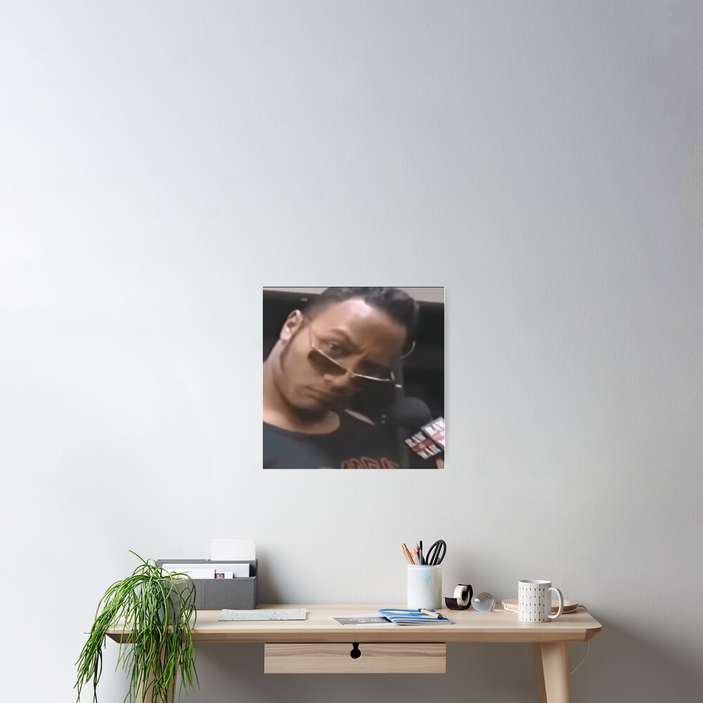 Dwayne The Rock Johnson eyebrow raise meme Mouse Pads sold by Barefoot  Praise, SKU 24433061