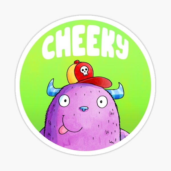 Cheeky monster Sticker