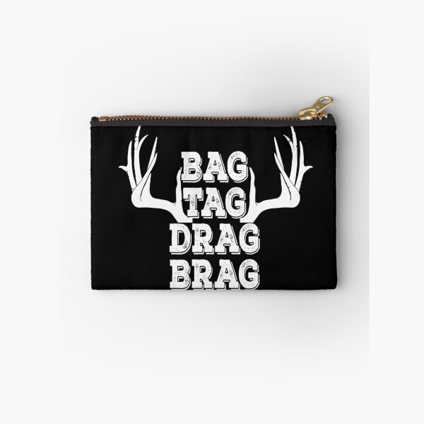 Item preview, Bag Tag Drag Brag Hunting Hunters designed and sold by ibra2712.