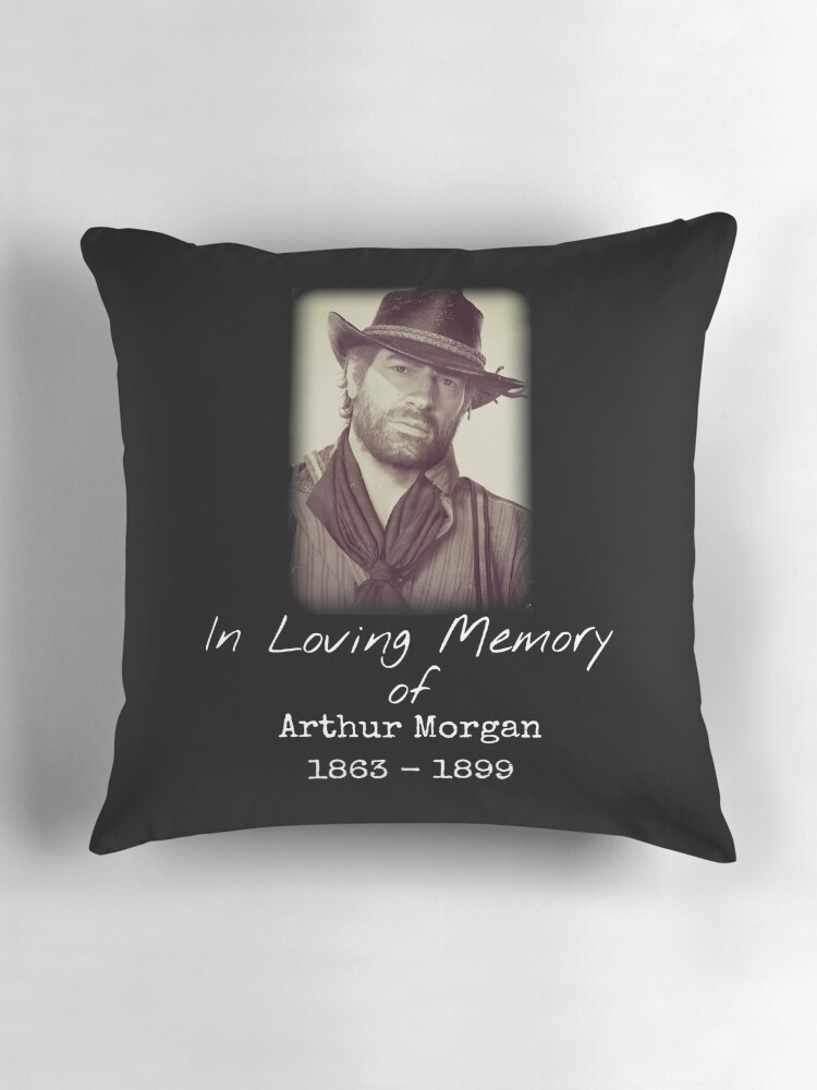 Imagen 3 de 4, Cojín con la obra Homenaje a Arthur Morgan, diseñada y vendida por JohnnyBigNuts.