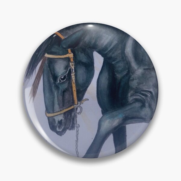 Item preview, Beautifull  black stallion playing designed and sold by horseaddicted.