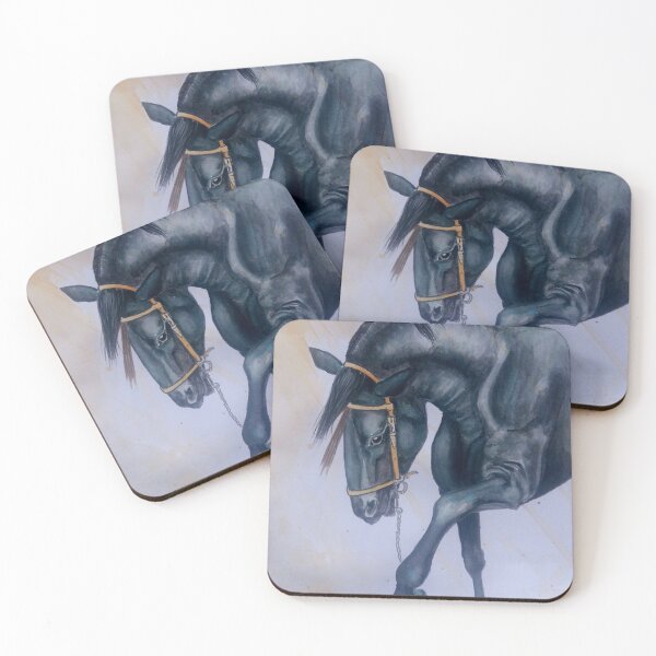 Item preview, Beautifull  black stallion playing designed and sold by horseaddicted.