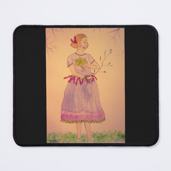 Item preview, The Maple Girl Watercolor In Forest Glow designed and sold by TurnipWilson.