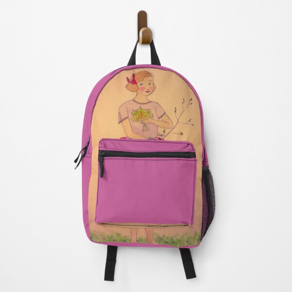 Item preview, The Maple Girl Watercolor In Forest Glow designed and sold by TurnipWilson.