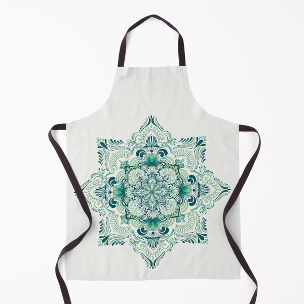 Item preview, Vibrant mandala pattern green and blue designed and sold by Advaya Arts.