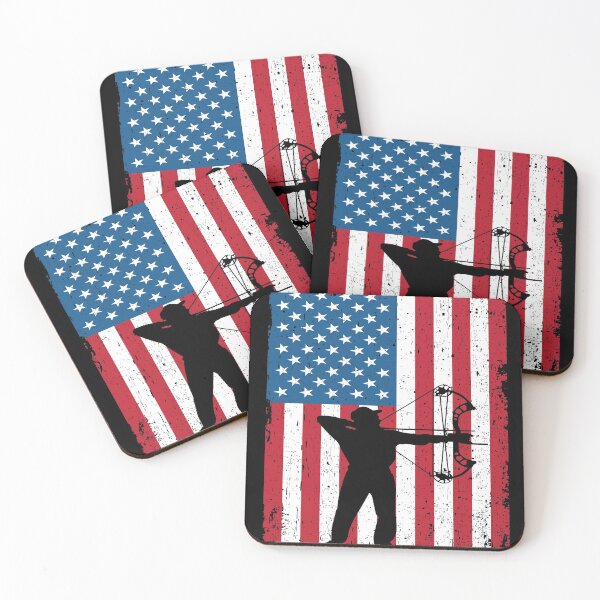 Item preview, Bow hunter American Flag Bow Hunting Gifts designed and sold by ibra2712.