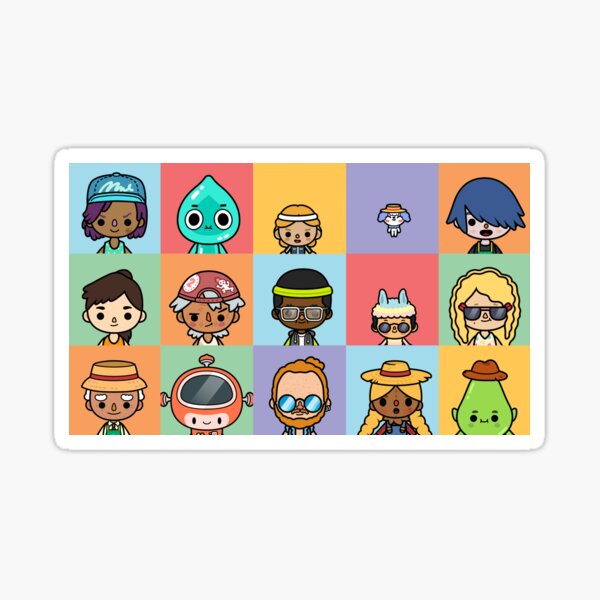 toca boca pack Sticker for Sale by Pocapoㅤ