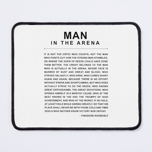 Item preview, Man In The Arena - Daring Greatly designed and sold by Your Treasures.