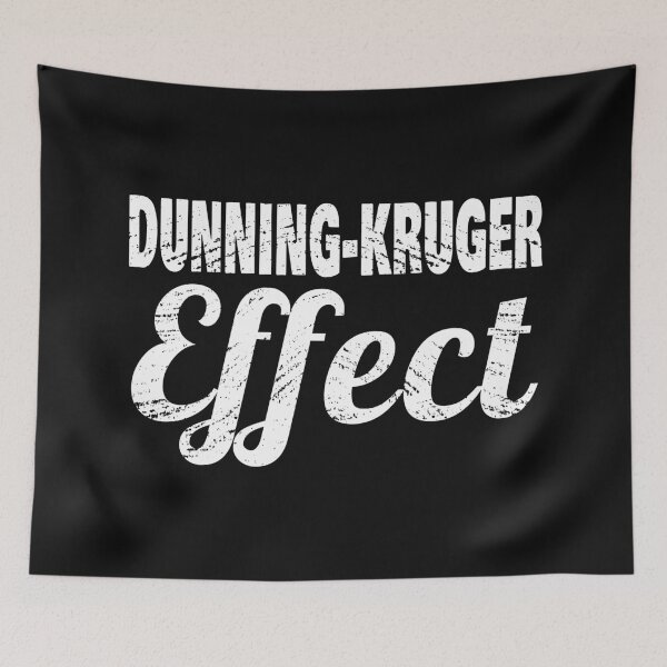 Item preview, Dunning-Kruger effect distressed designed and sold by jdtees.