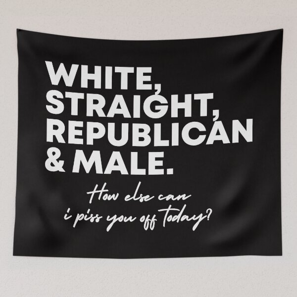Item preview, White, straight, republican, male designed and sold by LindoPrints.