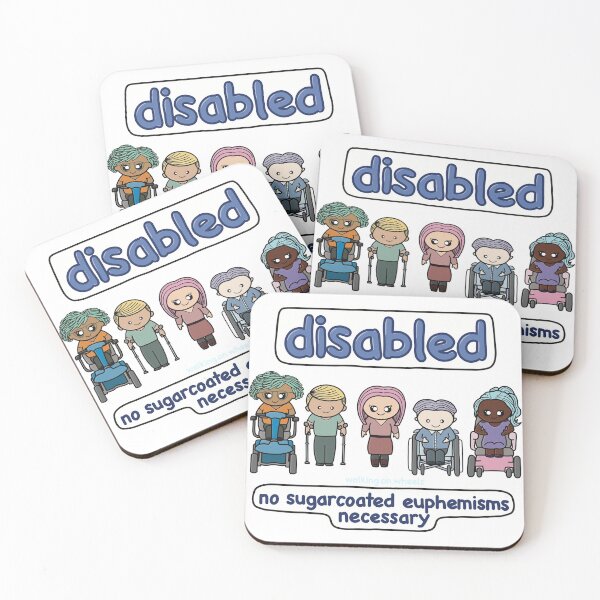 Item preview, Disabled - no sugarcoated euphemisms necessary  designed and sold by walkingonwheels.