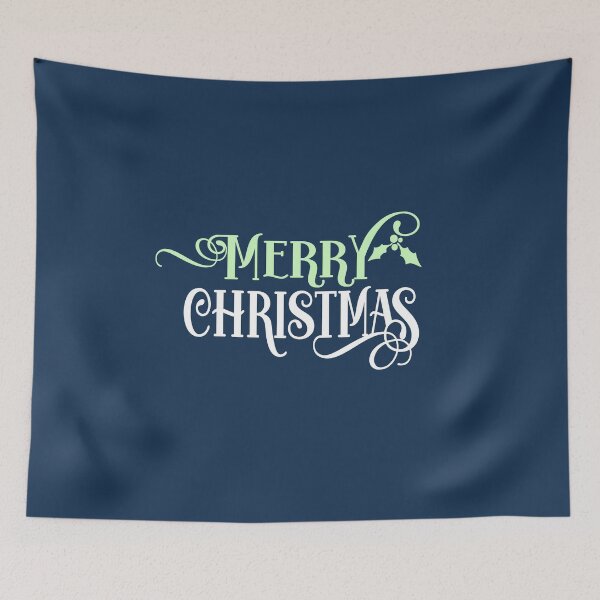 Item preview, merry christmas white light green, christmas, wishes, congratulations designed and sold by PicturePatty.