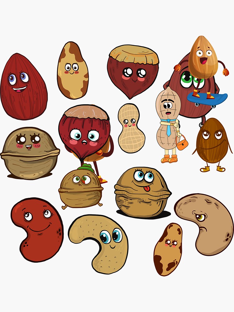 "PEANUT BUTTER EMOJI CUTE DESIGNS" Sticker for Sale by BYRDSWORLD