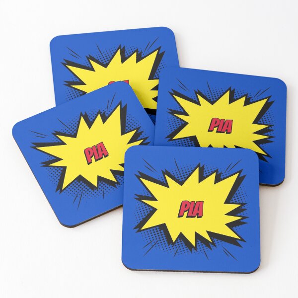 Item preview, Pia name id tag comic custom personalized kapow style artwork designed and sold by CreatedbyJR.