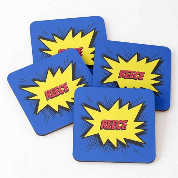 Item preview, Reece name id tag comic custom personalized kapow style artwork designed and sold by CreatedbyJR.