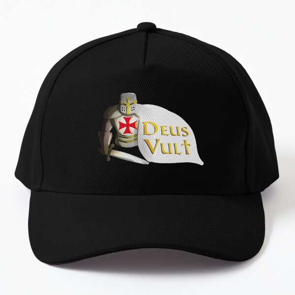 Knights Templar Deus Vult Templar Cross Holy Crusade Baseball Cap