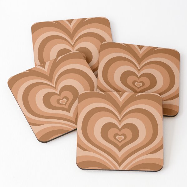 Item preview, Cute Love Heart Coffee Latte Pattern  designed and sold by franktact.