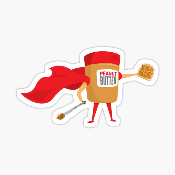 "PEANUT BUTTER EMOJI CUTE FUNNY DESIGNS" Sticker for Sale by BYRDSWORLD Redbubble