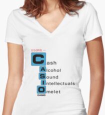 Bootleg Stuff - Casio Women's Fitted V-Neck T-Shirt