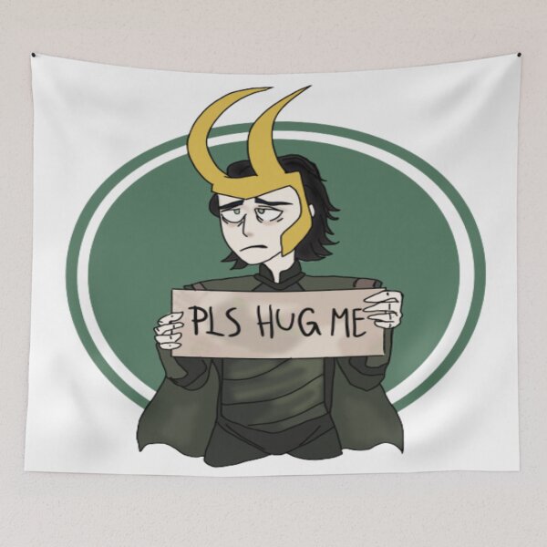 Item preview, Loki Fanart "Pls Hug Me" designed and sold by TimeforGlow.